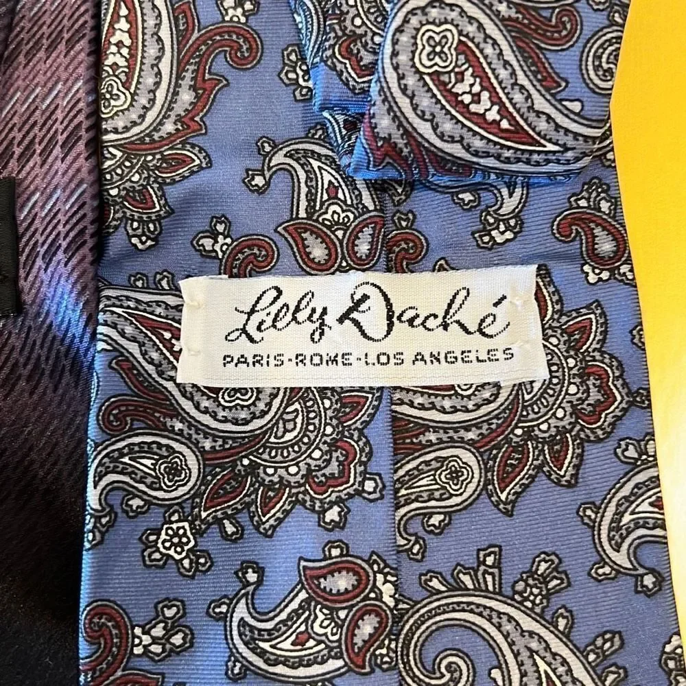 Lot of 8 ties and Tuxedo belt